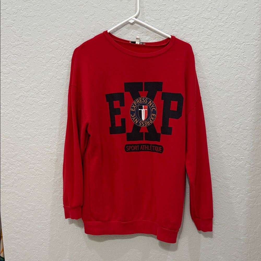 Express Red Crewneck Sweater